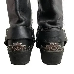 Dingo Chopper Mens Black Leather Biker Boots EUC Size 9D (Regular) dingo | Shoes | Dingo Chopper Mens Black Leather Biker Boots  main image 2